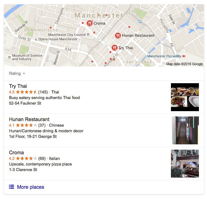Google Maps Search Results with Google Tours