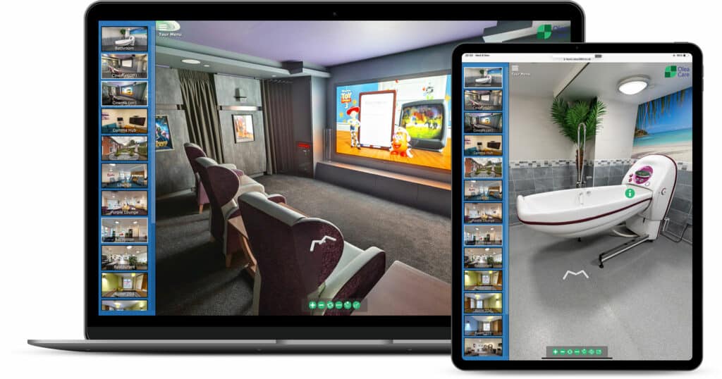 Virtual tours for care homes