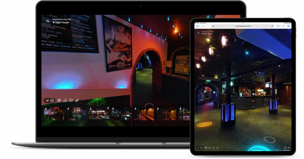 Our Matterport bar and nightclub virtual tours look great on all desktop and mobile devices.