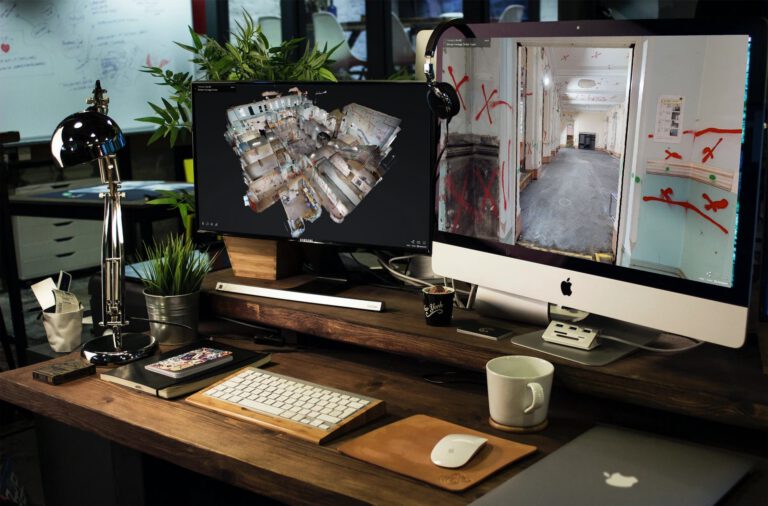 Construction site 3D Matterport scan and digital twin walkthrough
