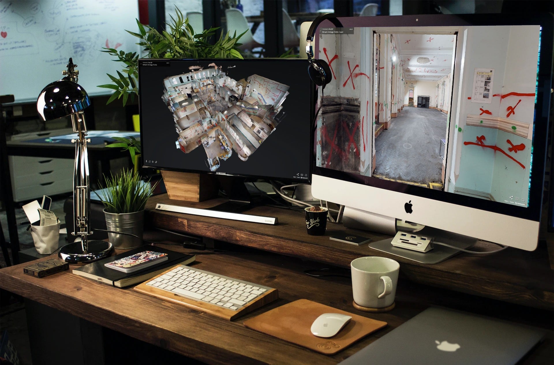 Construction site 3D Matterport scan and digital twin walkthrough