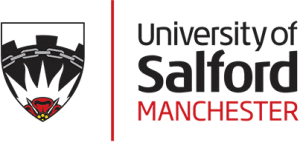 University of Salford logo - education sector 3D virtual tour client of Zeus 360
