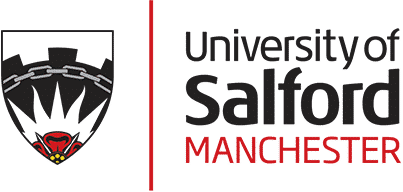 University of Salford logo - education sector 3D virtual tour client of Zeus 360