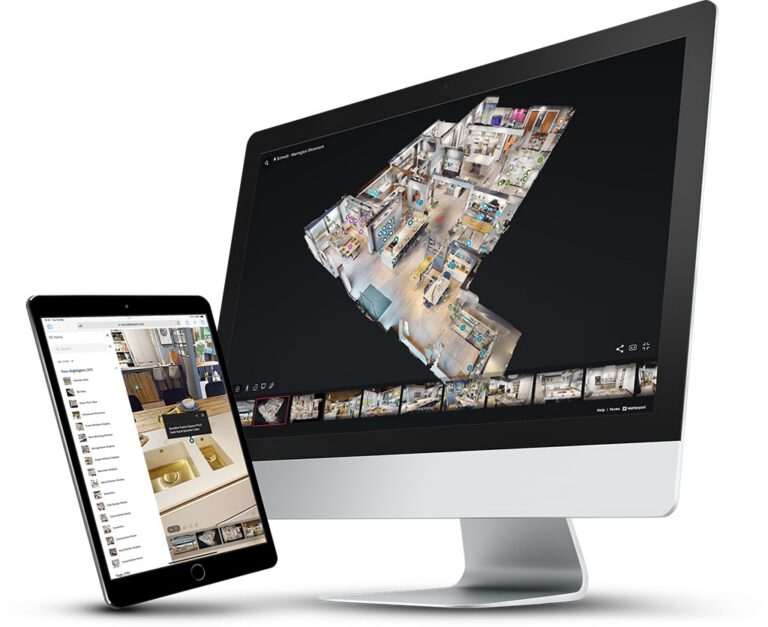 the Schmidt Matterport showroom virtual tour in Warrington looks great on all devices.