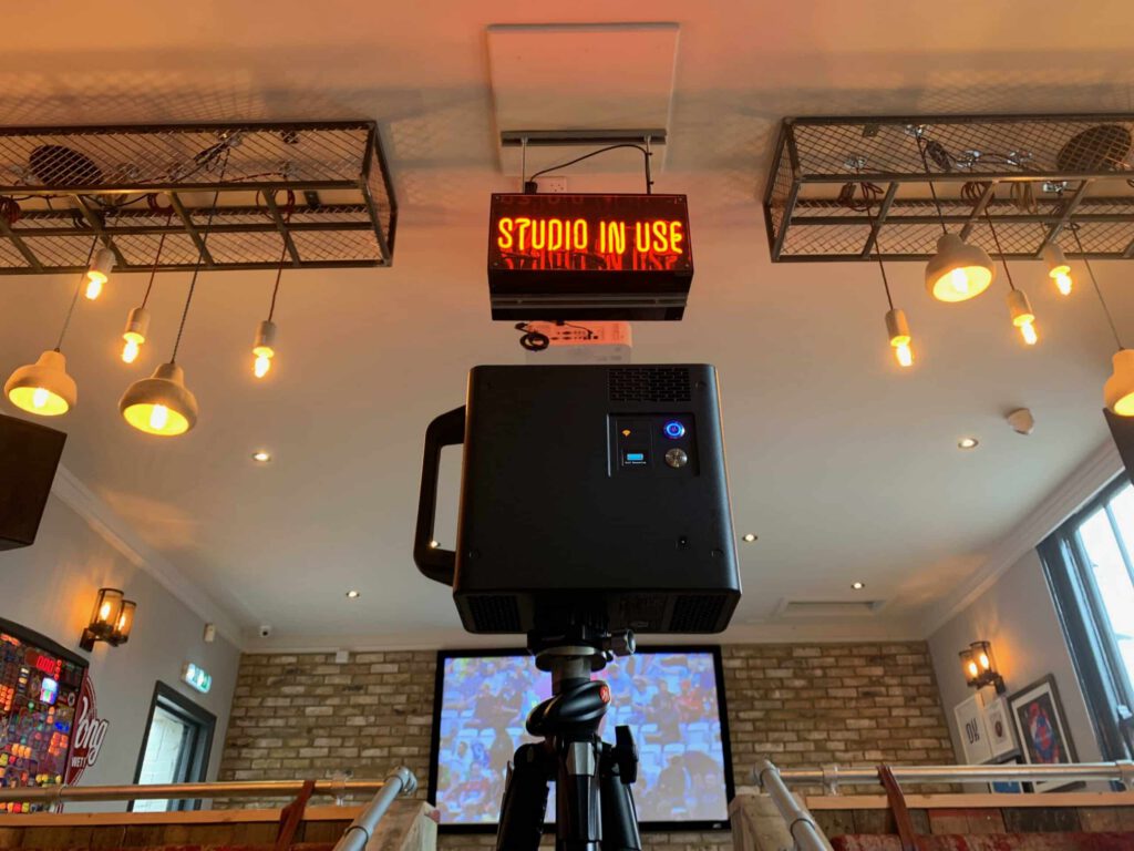 3D Matterport camera scanning a high-end commercial property interior for Zeus 360 Virtual Tours