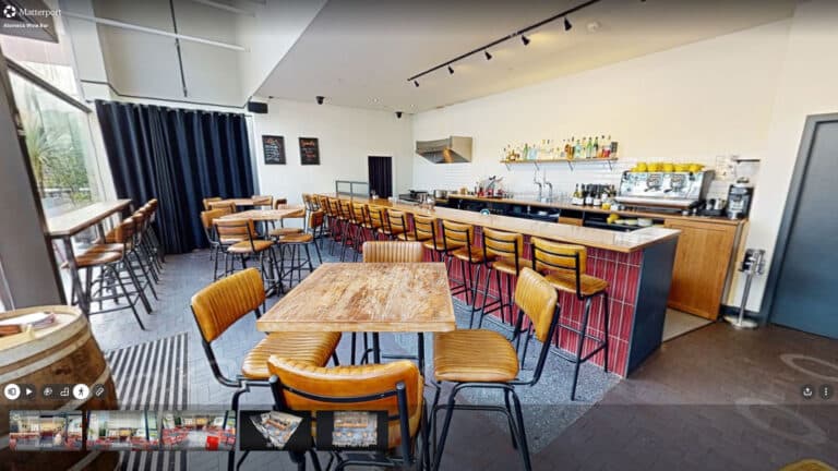 Atomeca Winebar Spinningfields Manchester Matterport 3D Virtual Tour
