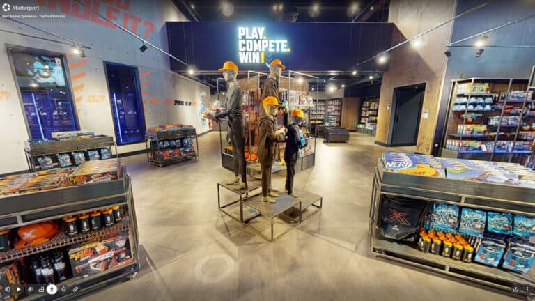 Nerf Action Xperience Trafford Palazzo Manchester Matterport 3D Virtual Tour