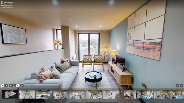 Oxygen Manchester Ground Floor Show Apartment Matterport 3D Virtual Tour