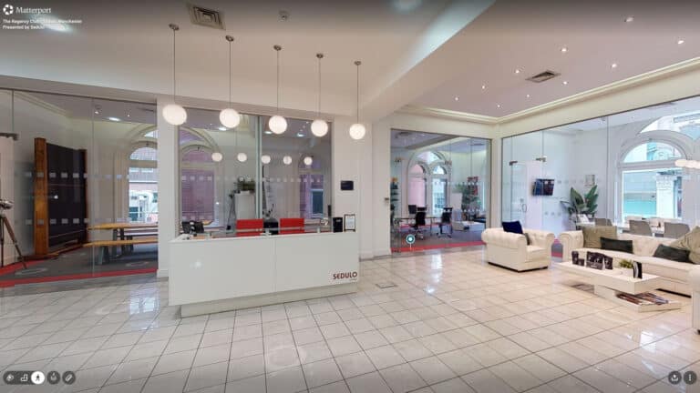 Sedulo Manchester The Regency Club Office Space Matterport 3D Virtual Tour