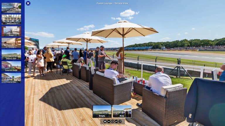 Silverstone Fusion Lounge Match Hospitality Bespoke 360 Virtual Tour