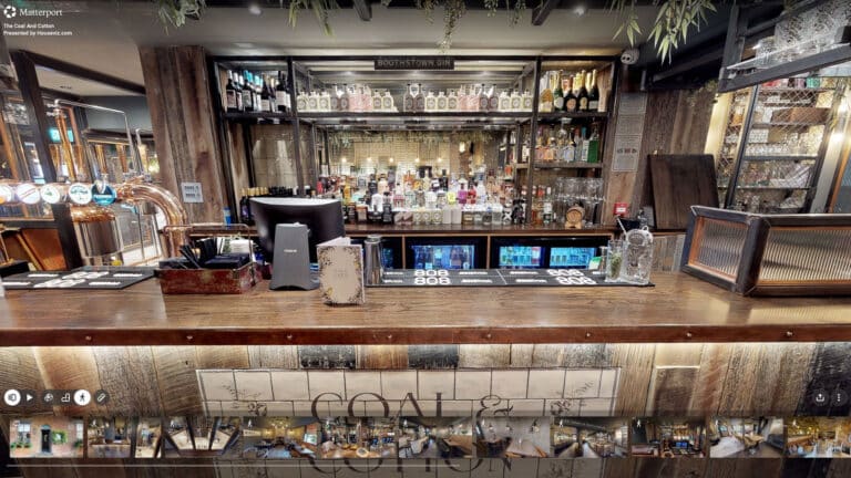 The Coal and Cotton Worsley Bar and Gin Distillery Matterport Virtual Tour