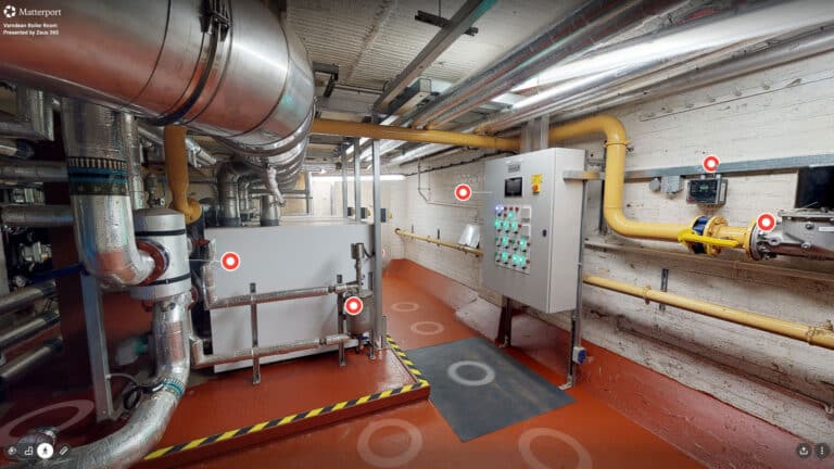 Varndean School Boiler Room Brighton BIM 3D Matterport Virtual Tour